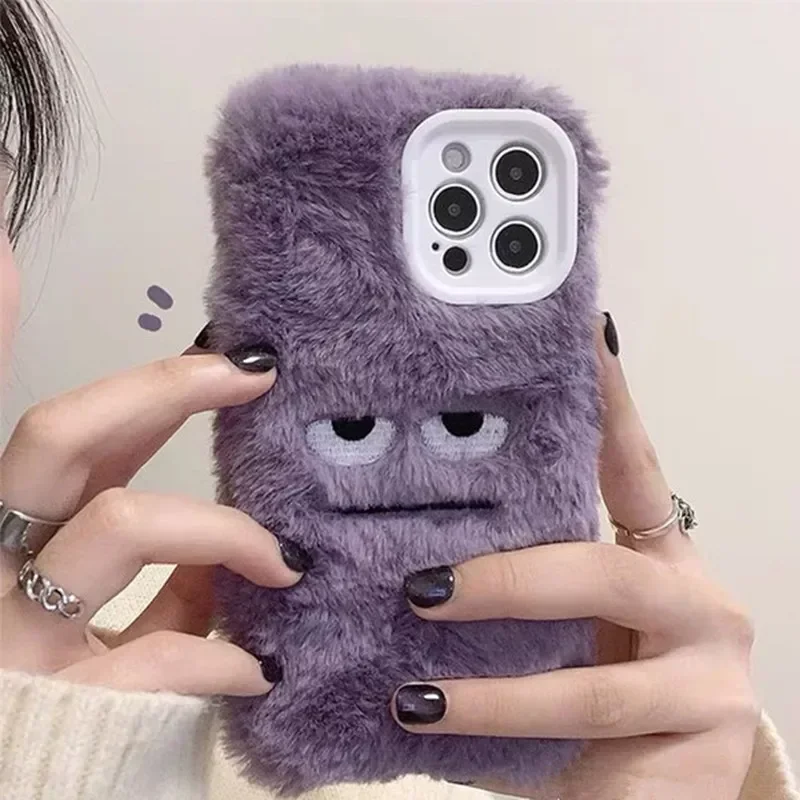 Usb Charger - Custodia per telefono in peluche soffice