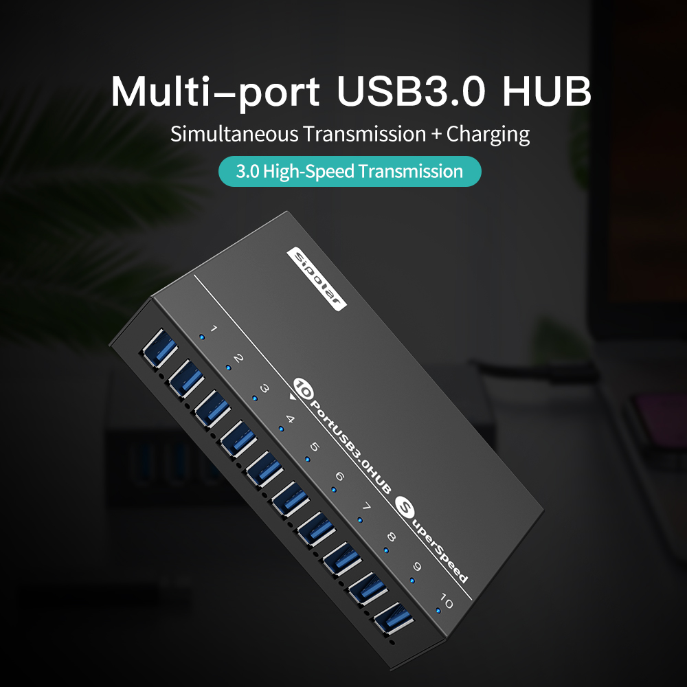 Hub USB A103 Sipolar a 10 Port - Usb Hub recensione e prezzo