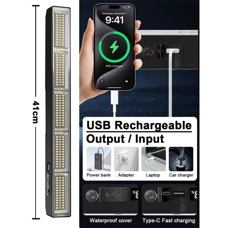 Barra luminosa da lavoro a LED - Power Bank recensione e prezzo
